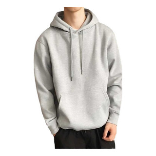 Sudadera Fina Con Capucha Color Gris Liso Para Hombre Sudadera Fina Con Capucha Color Gris Liso Para Hombre