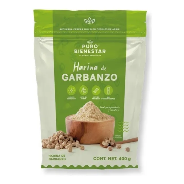 Harina De Garbanzo Sin Gluten Calidad Premium Puro Bienestar
