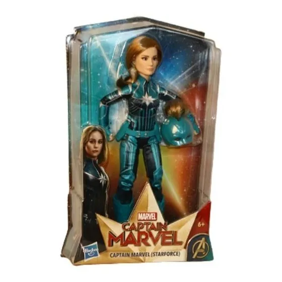 Figura De Acción Marvel Captain  Starforce Con Casco 29 Cm