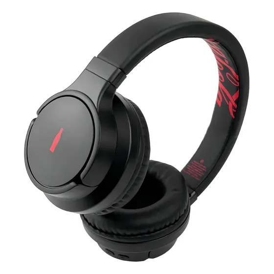 Fone De Ouvido Headphone Bluetooth 5.3 Elite Bass Coca-cola Cor Preto