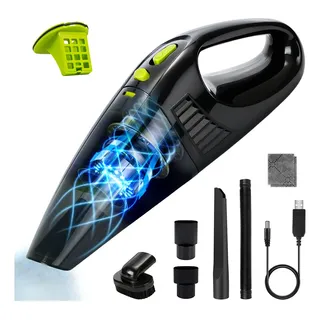 Aspiradora De Mano Inalámbrica Cowin Cleaner Negro 4kpa Para Hogar Y Auto