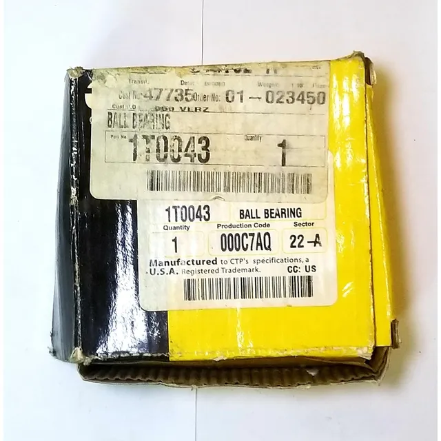 1t0043 Rodamiento Tipo Bola O Ball Bearing Ctp