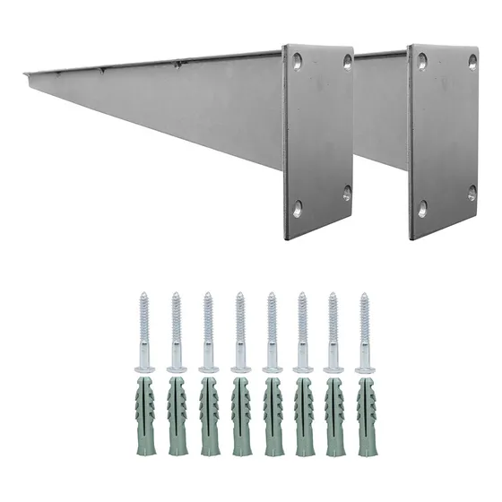 Kit Suporte Reforçado 40cm Pia Mármore Balcão 2u Bancada Mão