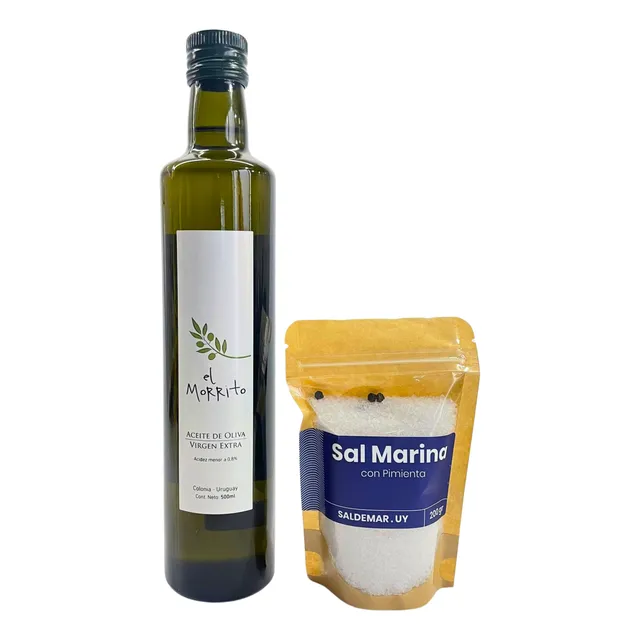 Aceite De Oliva Virgen Extra El Morrito 500 Ml + Sal Marina