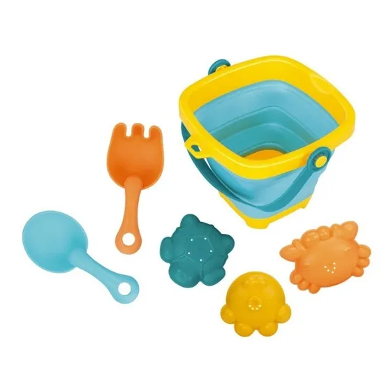 Balde De Playa Plegable Con Accesorios