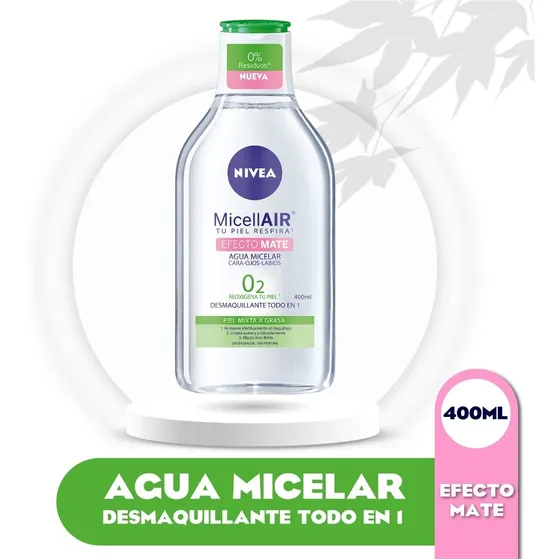 Agua Micelar Nivea Piel Mixta A Grasa 400 Ml
