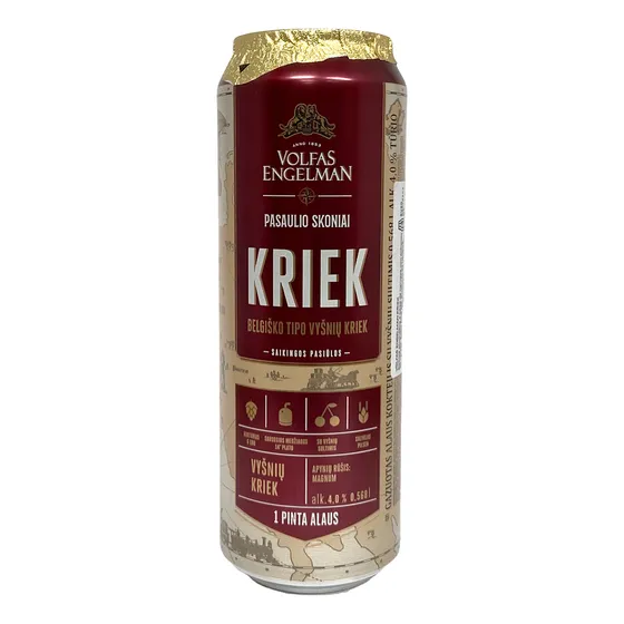 Cerveza Volfas Engelman Cherry Kriek 568 Ml