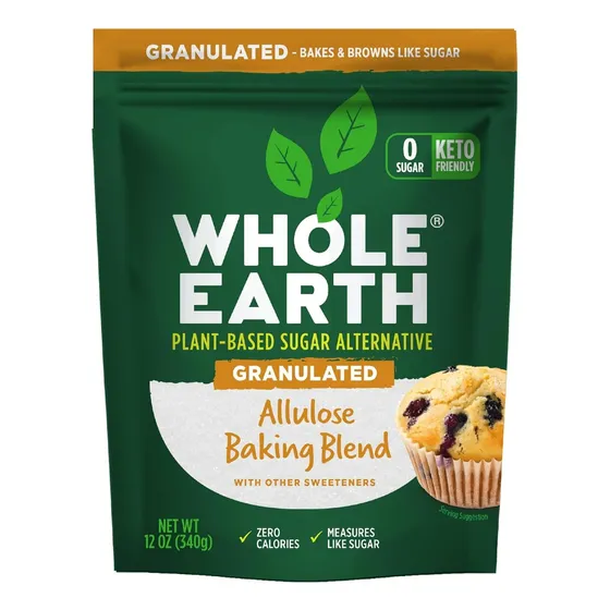 Suplemento De Azúcar Vegetal De Alulosa Whole Earth, 12 Onza