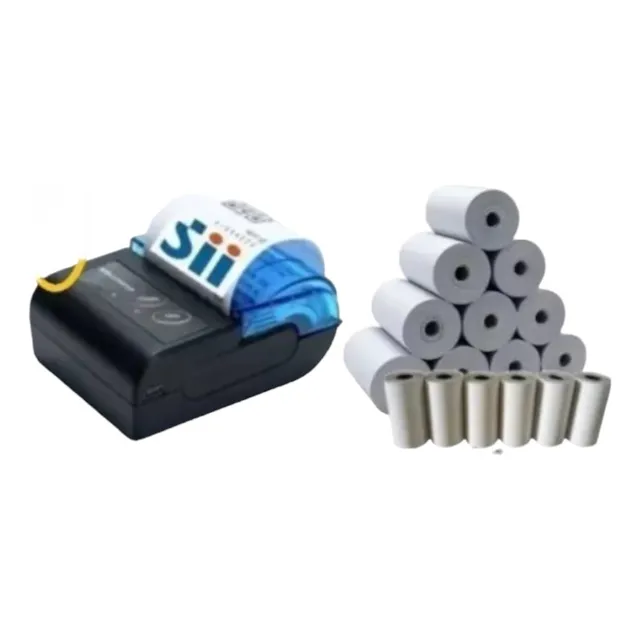 Impresora Boleta Sii + Aplicacion Gratis Y 20 Rollos 58 Mm