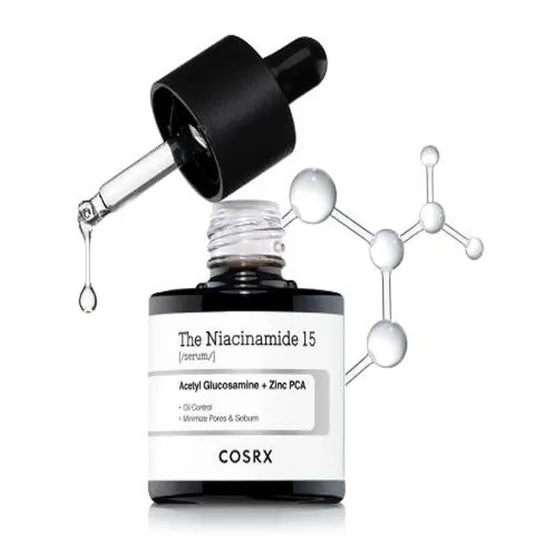 Cosrx Niacinamide 15% Serum Antiacne Y Manchas Momento de aplicación Día/Noche Tipo de piel PIELES ACNEICAS
