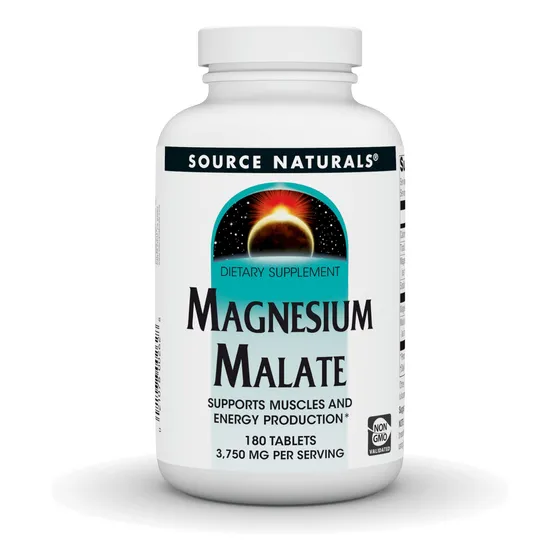 Supplement Source Naturals, Malato De Magnesio, 3750 Mg, 180