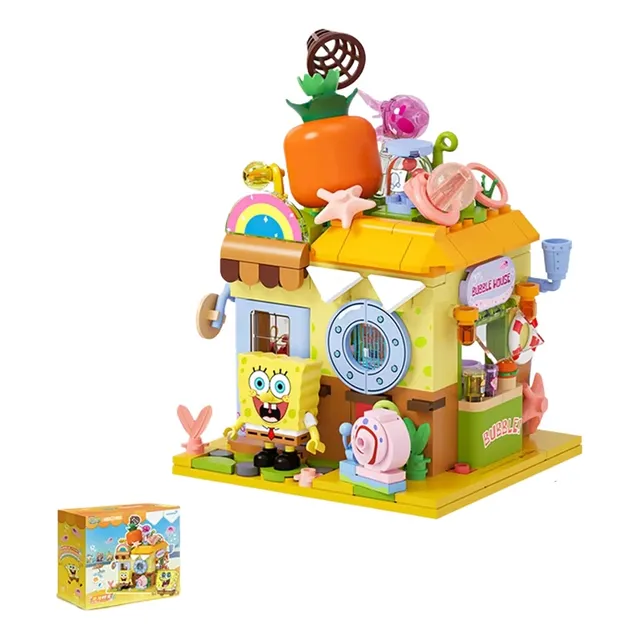 Conjunto De Construção De Loja Temática Bob Esponja Com Pers