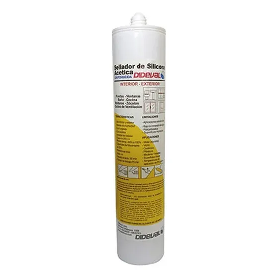 Silicona Acetica Con Fungicida Baño /cocina 280ml Pack 3 