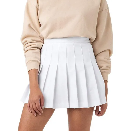 Falda Plisada De Cintura Alta Para Mujer Minifalda Sexy