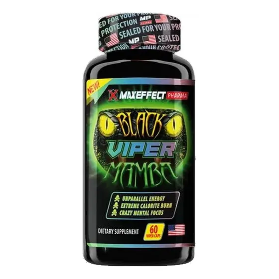 Black Viper Termogênico Ultraconcentrado 60 Caps Maxeffect