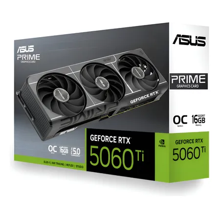 Tarjeta De Video Asus Rtx 5060 Ti 16gb Oc Prime Ai + 3-fan