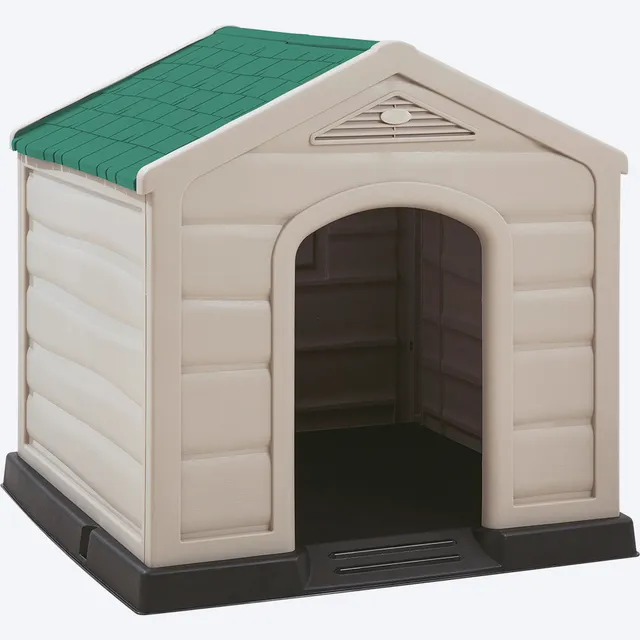 Casa Hogar Refugio Resistente Ideal Perro Raza Grande Rimax Color Taupe