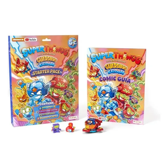 Super Zings Guardians Of Kazoom Pack Inicial (comic + Zings)