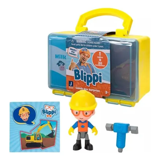 Blippi Lunch Box Surprise Figura Y Accesorios Sorpresa