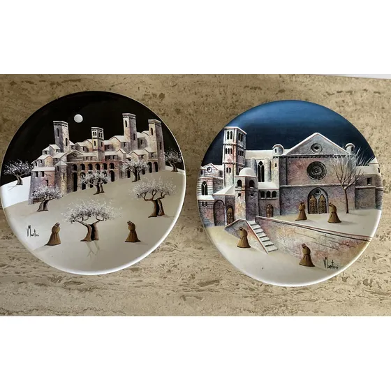 Juego De 2 Platos De Pared San Francisco Deasis De Coleccion