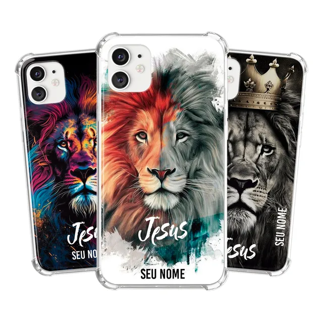 Capa Capinha Personalizada Com Nome Jesus Yeshua Leão Juda