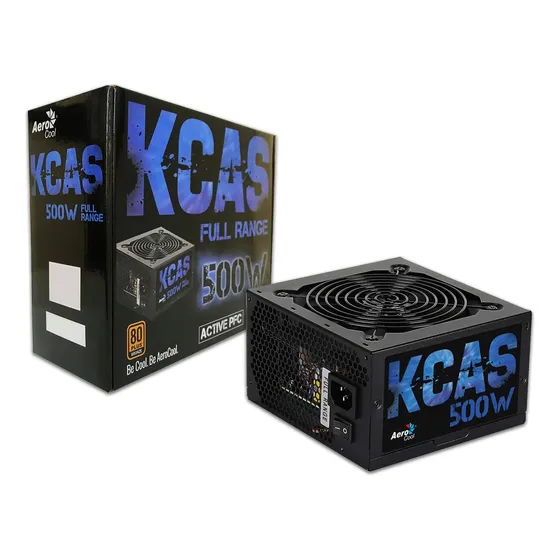 Fonte Atx Aerocool 500w Reais Full Range 80 Plus Bronze