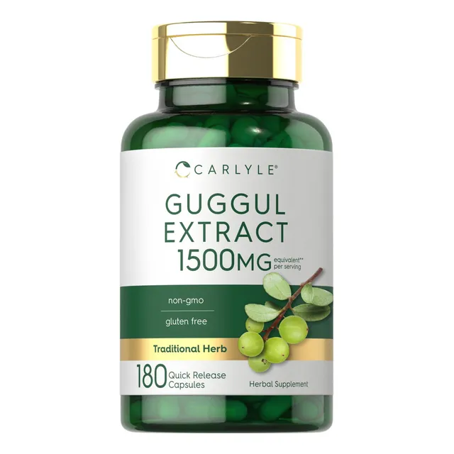 Suplemento de extracto de Carlyle Guggul 1500 mg 180 cápsulas