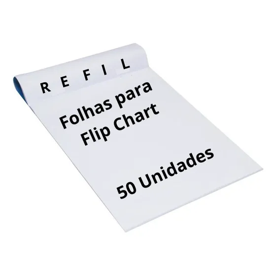Refil Folha Escrever Treinamentos Flip Chart