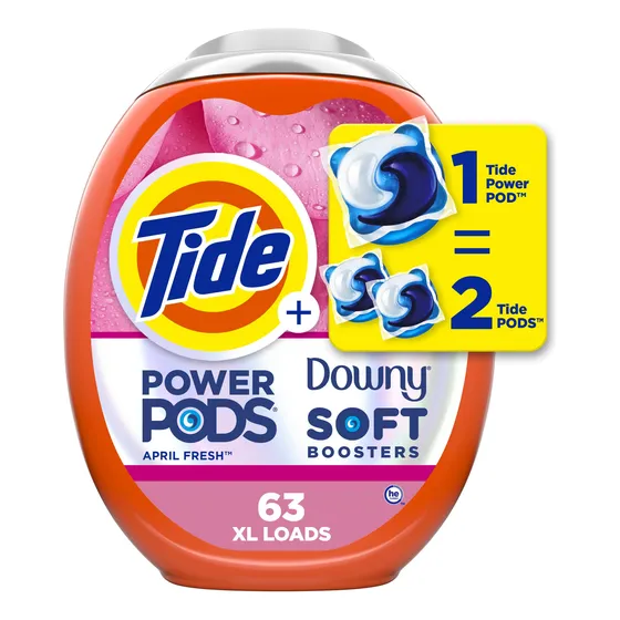 Detergente En Cápsulas Tide Power Pods 2 En 1 Con Downy 63 U