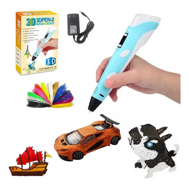 Caviglte Kit Pluma 3d C/filamento Pla 3 Colores