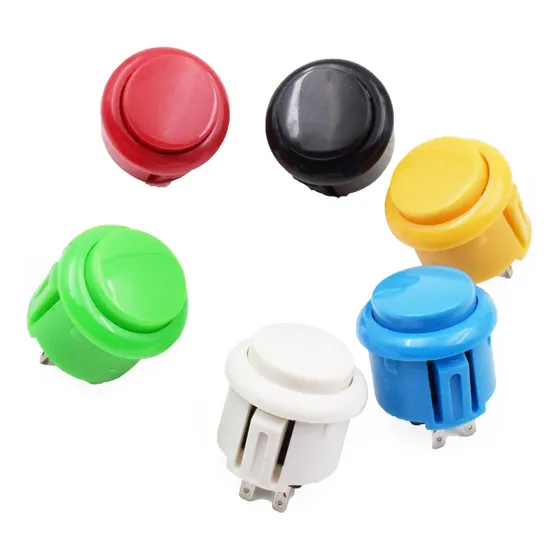 Boton Pulsador Arcade 24mm Push Varios Colores
