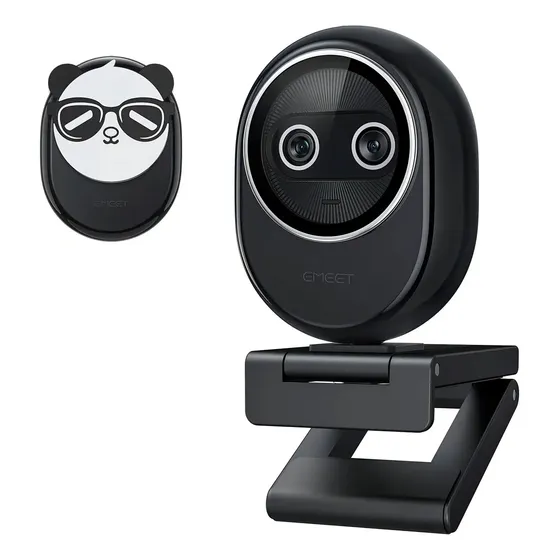 Emeet Piko+ 4K Webcam 1080P 60Fps Camera Para PC Streaming Con Microfone Automático Full HD Videoconferencia