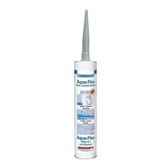 Adhesivo Sellador Superficies Húmedas Gris 310ml Aqua-flex