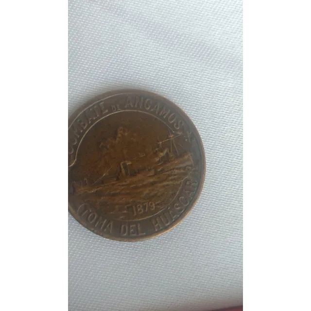 Antique, Medalla Combate De Angamos, Captura Del Huascar.