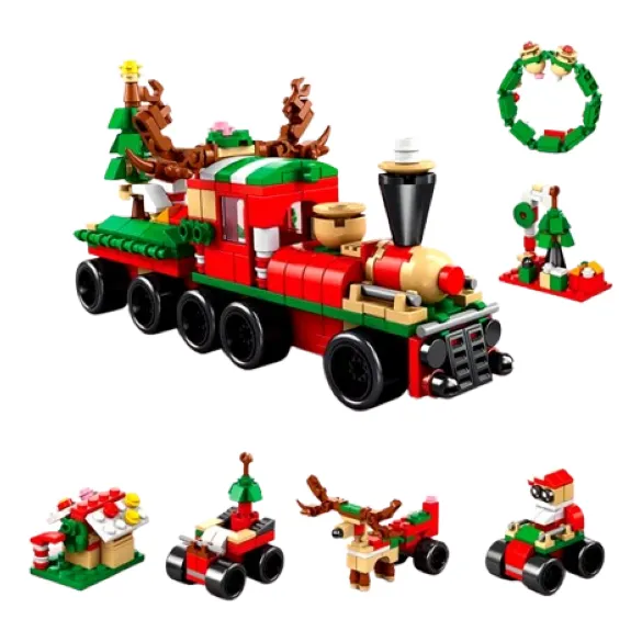 Armatodos Bloques Navideños Con Diferentes Figuras 6 En 1