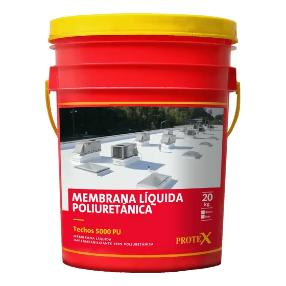 Membrana líquida poliuretánica Protex 5000 PU 20 kg mm acabado mate color blanco
