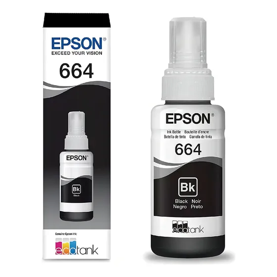 Tinta de impresora negra Epson T664 70 ml