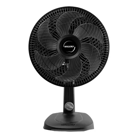 Mallory Ventilador Turbo 6 Pás 30cm Material Plástico Compact Preto Diâmetro 30 Cm 127v Grafite
