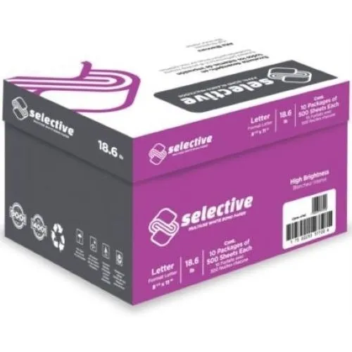 Caja Papel Bond 5000 Hojas Carta Blanco Copias Premium Scribe