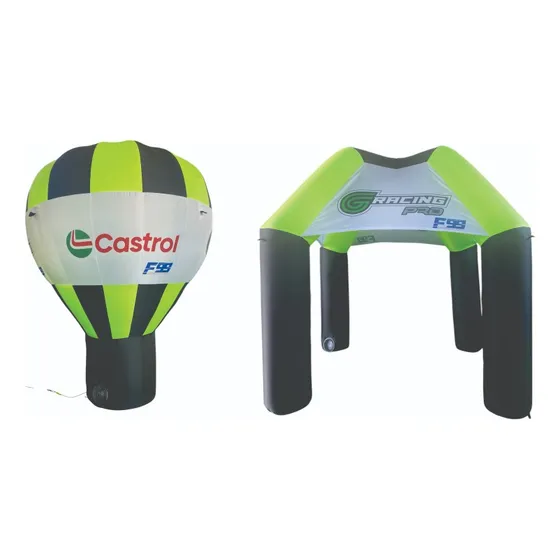 Kit Tenda Inflavel 3x3 + Balão 3mts - 4 Lados Personalizados