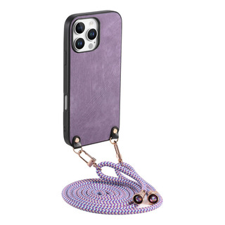 Capa Roxa Com Alça Transversal Para iPhone 15 Pro Max Capa Roxa Com Alça Transversal Para iPhone 15 Pro Max