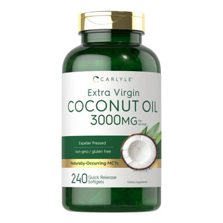 Suplemento De Cápsulas Blandas De Aceite De Coco, 3000 Mg, 2 Suplemento De Cápsulas Blandas De Aceite De Coco, 3000 Mg, 2