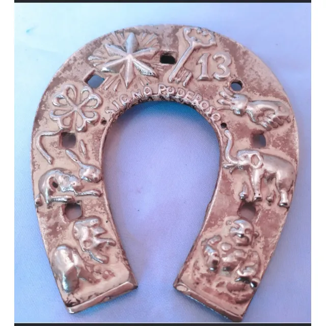 Herradura De Bronce Para Esoterismo,suerte Pesa 200gr Usada