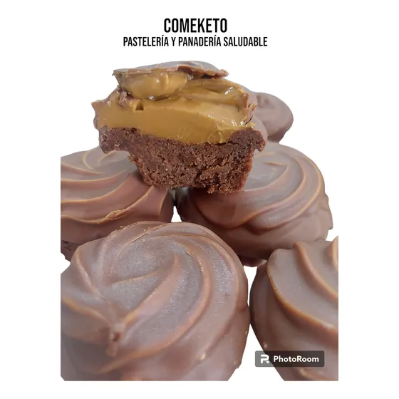Volcan Keto Relleno Manjar, Sin Gluten, Sin Azúcar, Comeketo
