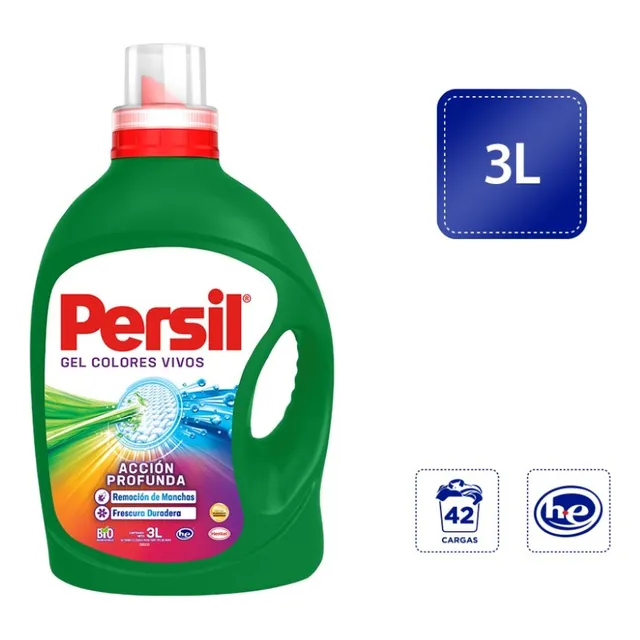 Detergente líquido Persil Colores Vivos 3Lt