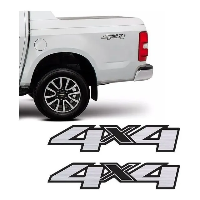 Par Adhesivo 4x4 Chevrolet S10   2012/2018