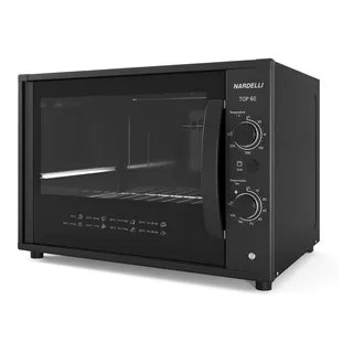 Forno Elétrico De Bancada Nardelli 60litros Top60 Black 110v Cor Preto 127v Forno Elétrico De Bancada Nardelli 60litros Top60 Black 110v Cor Preto 127v