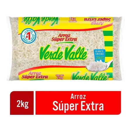 Arroz Verde Valle Súper Extra 2kg