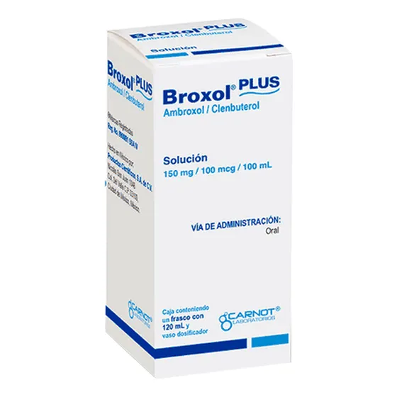 Broxol Plus Frasco 120ml Ambroxol Clenbuterol 120mg/100mcg