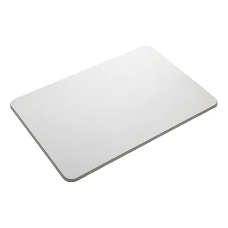 Alfombra Piso Baño Diatomita Secado Ultra Rápido - Norplat Gris Claro Lisa